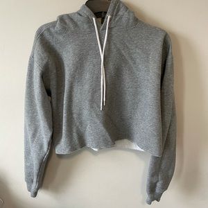 Cropped Gray Hoodie
